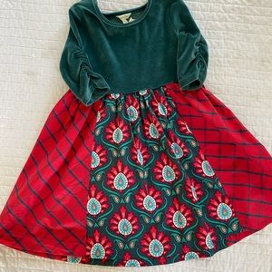 Matilda Jane Green/Red Christmas Dress